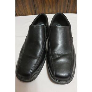 MEN'S NUNN BUSH MLYES ST BLACK LEATHER LOAFERS SIZE 9.5 MED